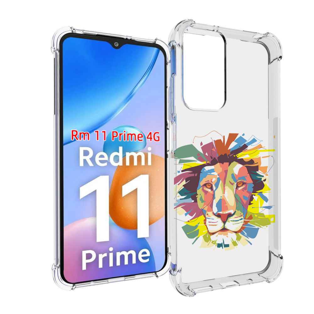 

Чехол MyPads разноцветный-лев детский для Xiaomi Redmi 11 Prime 4G, Прозрачный, Tocco