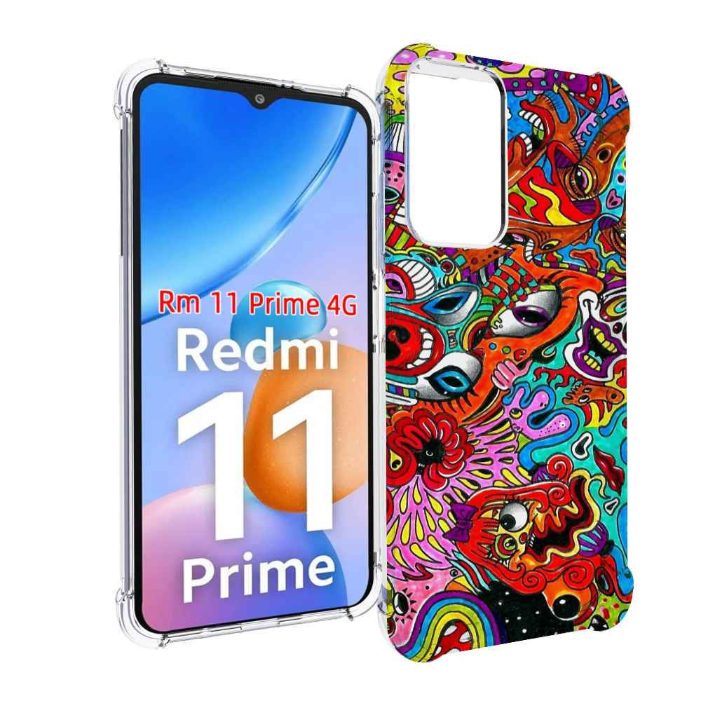 

Чехол MyPads разные абстракции яркие для Xiaomi Redmi 11 Prime 4G, Прозрачный, Tocco