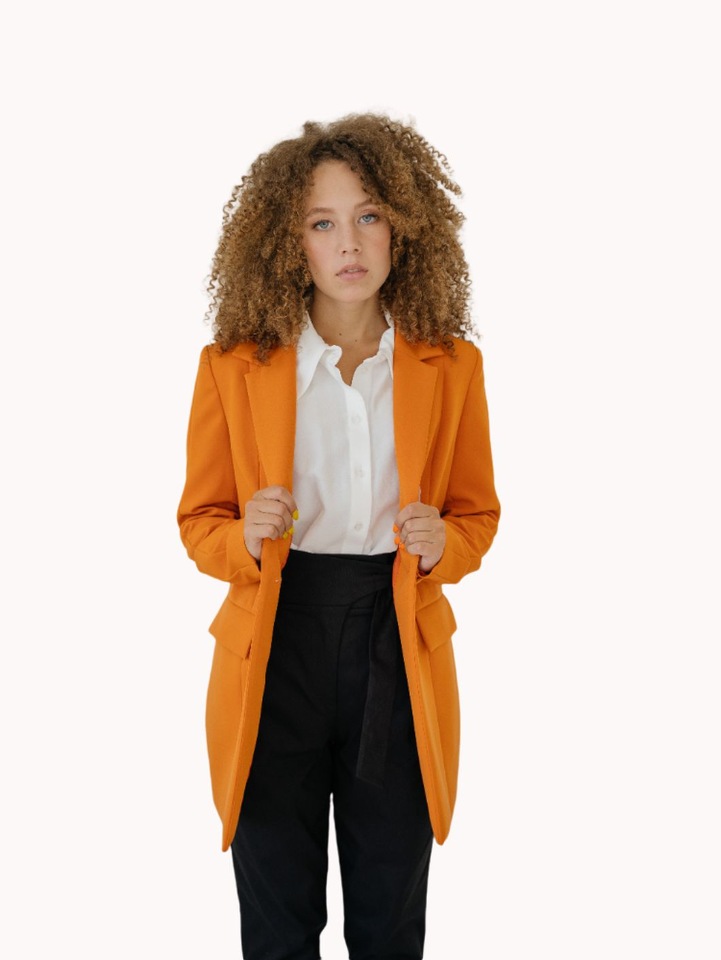 

Жакет женский Модный Дом Виктории Тишиной Палома Оранжевый 42, Палома