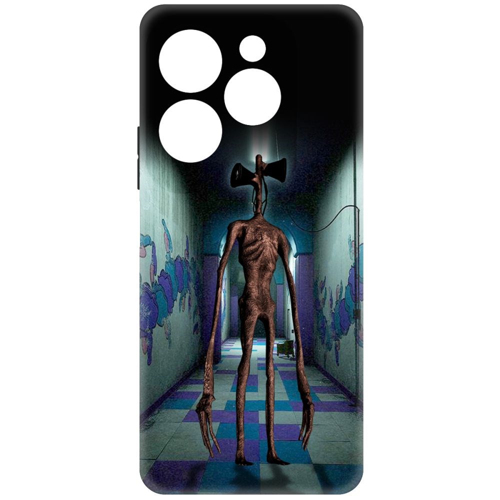 

Чехол-накладка Krutoff Soft Case Хаги Ваги - Сиреноголовый для INFINIX Hot 40 черный