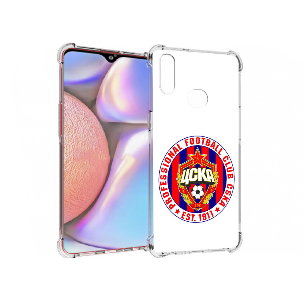 

Чехол MyPads Tocco для Samsung Galaxy A10s ФК ЦСК логотип (PT139908.534.178), Прозрачный, Tocco