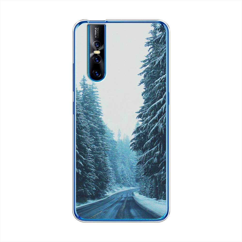 

Чехол для Vivo V15 Pro "Зима 9", Бежевый;голубой;черный, 261150-2