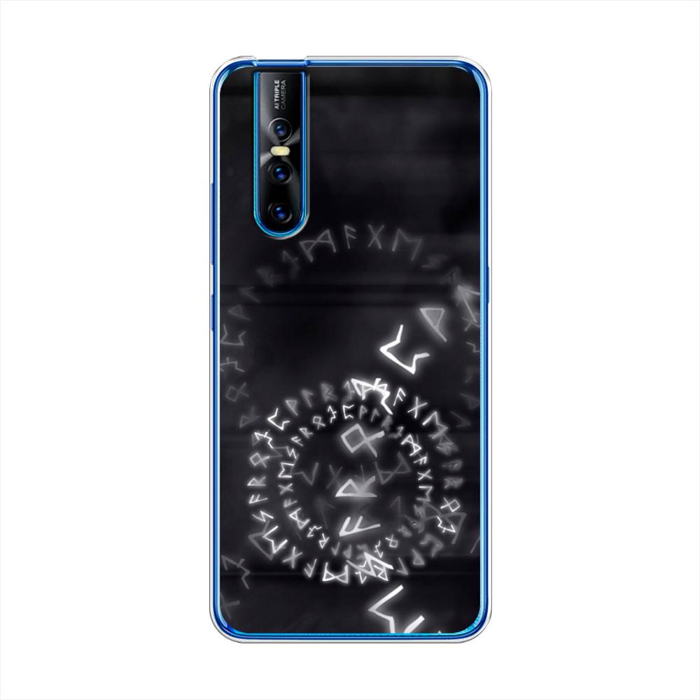 

Чехол для Vivo V15 Pro "Руны", Серый;черный, 261150-3