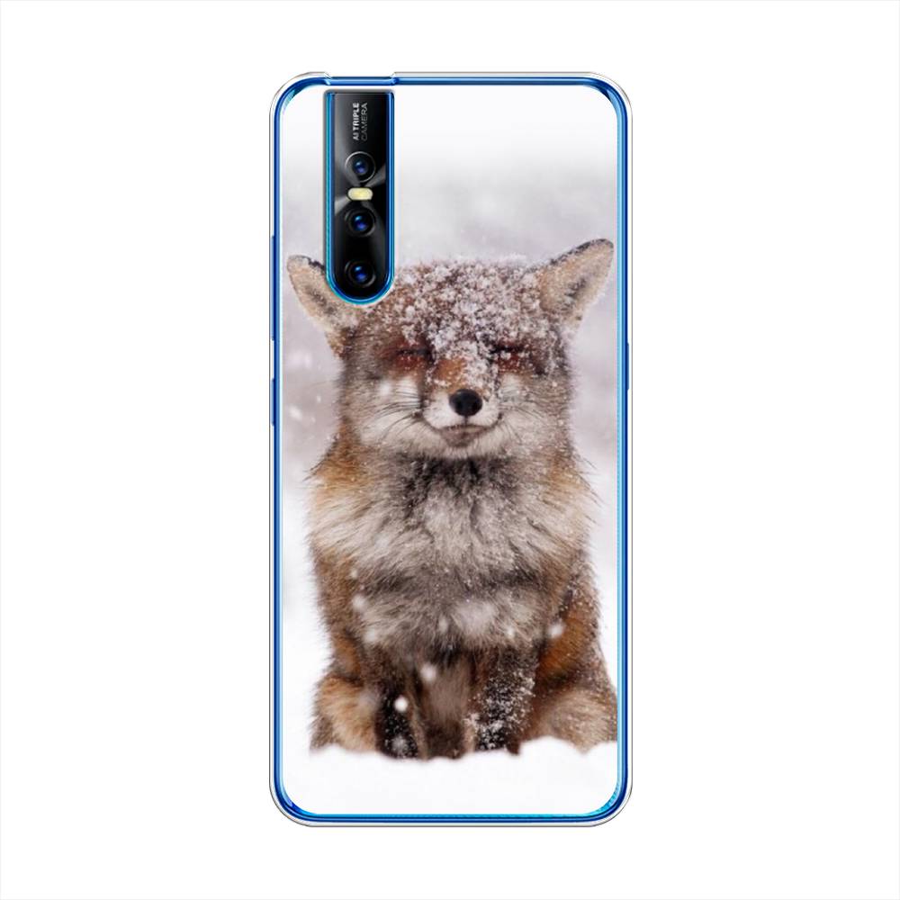 

Чехол для Vivo V15 Pro "Зимняя лиса", Белый;серый;коричневый, 261150-1