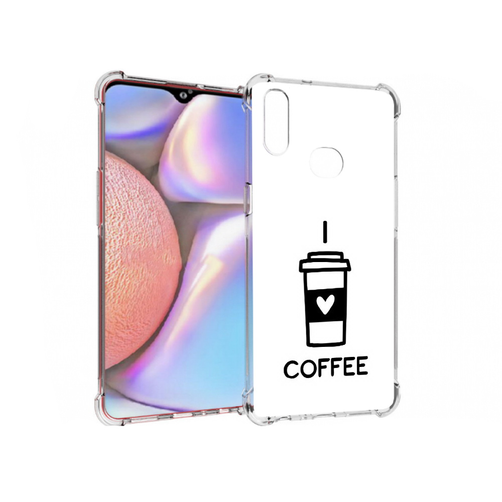 

Чехол MyPads Tocco для Samsung Galaxy A10s Я люблю кофе (PT139908.534.206), Прозрачный, Tocco