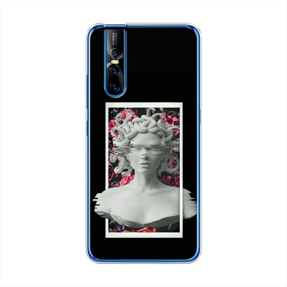 

Чехол для Vivo V15 Pro "Web Punk Медуза Горгона", Черный;серый, 261150-6