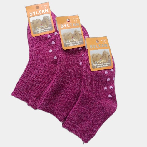 Носки детские шерстяные Syltan, бордовый, 14, 3 пары