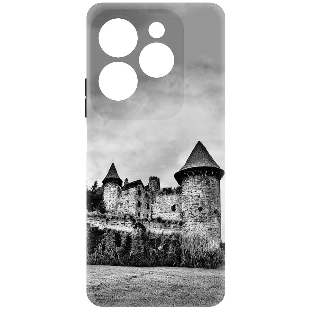 

Чехол-накладка Krutoff Soft Case Старый замок для INFINIX Hot 40 черный