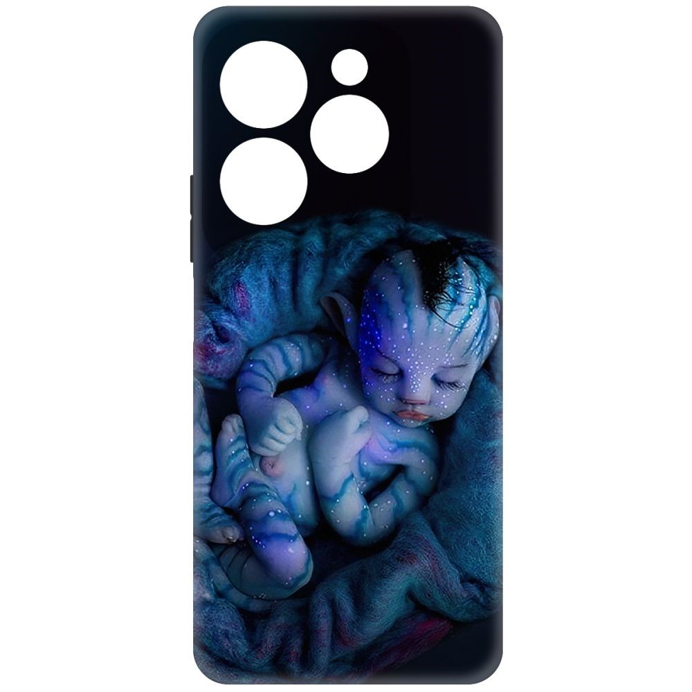 

Чехол-накладка Krutoff Soft Case Аватар - Малышка для INFINIX Hot 40 черный