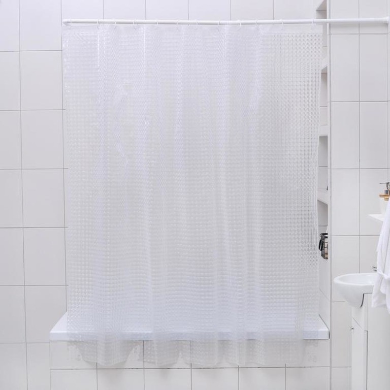 фото Шторка для ванной «стиль», белый, 180 х 180 см вселенная порядка
