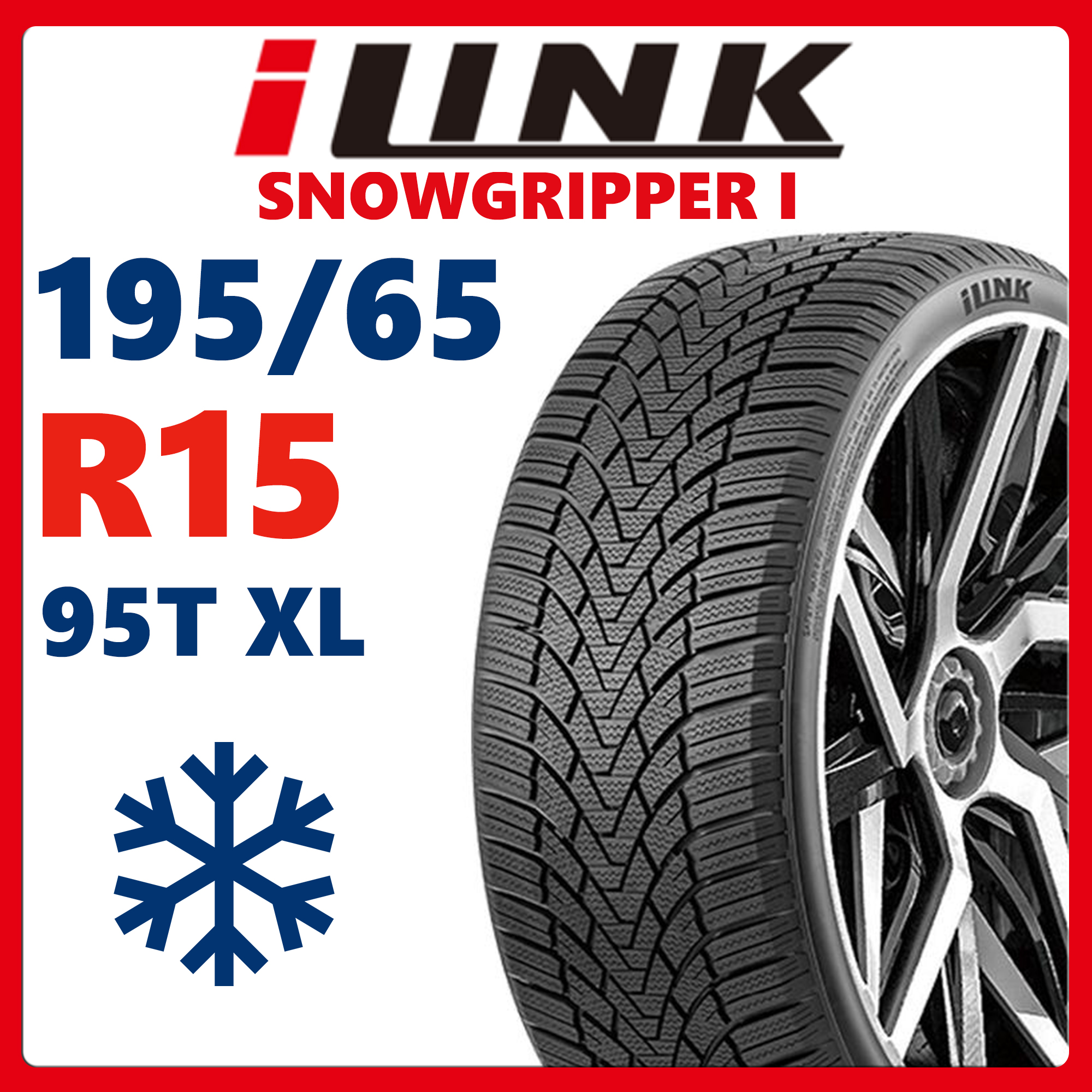 

Шины зимние iLink SNOWGRIPPER I 195/65R15 95T XL, SNOWGRIPPER I