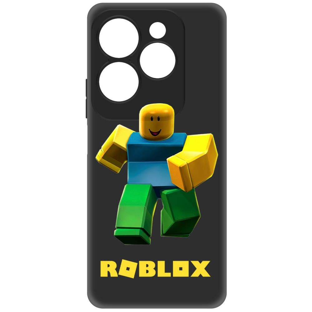 

Чехол-накладка Krutoff Soft Case Roblox-Классический Нуб для INFINIX Hot 40 Pro черный