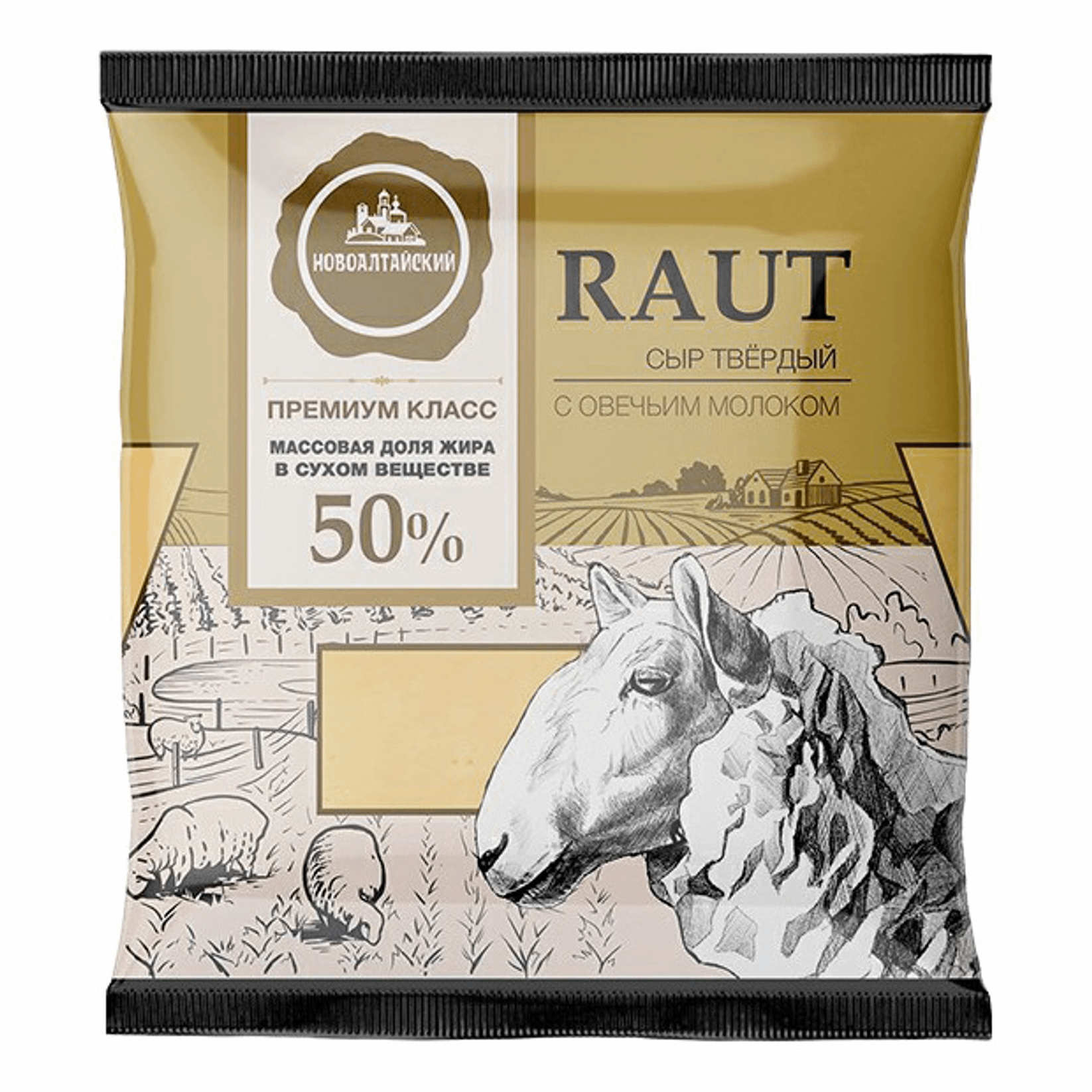 

Сыр твердый Новоалтайский Raut с овечьим молоком 50%