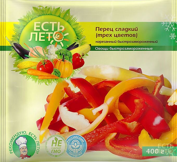 

Перец сладкий Есть Лето трех цветов резаный замороженный 400 г