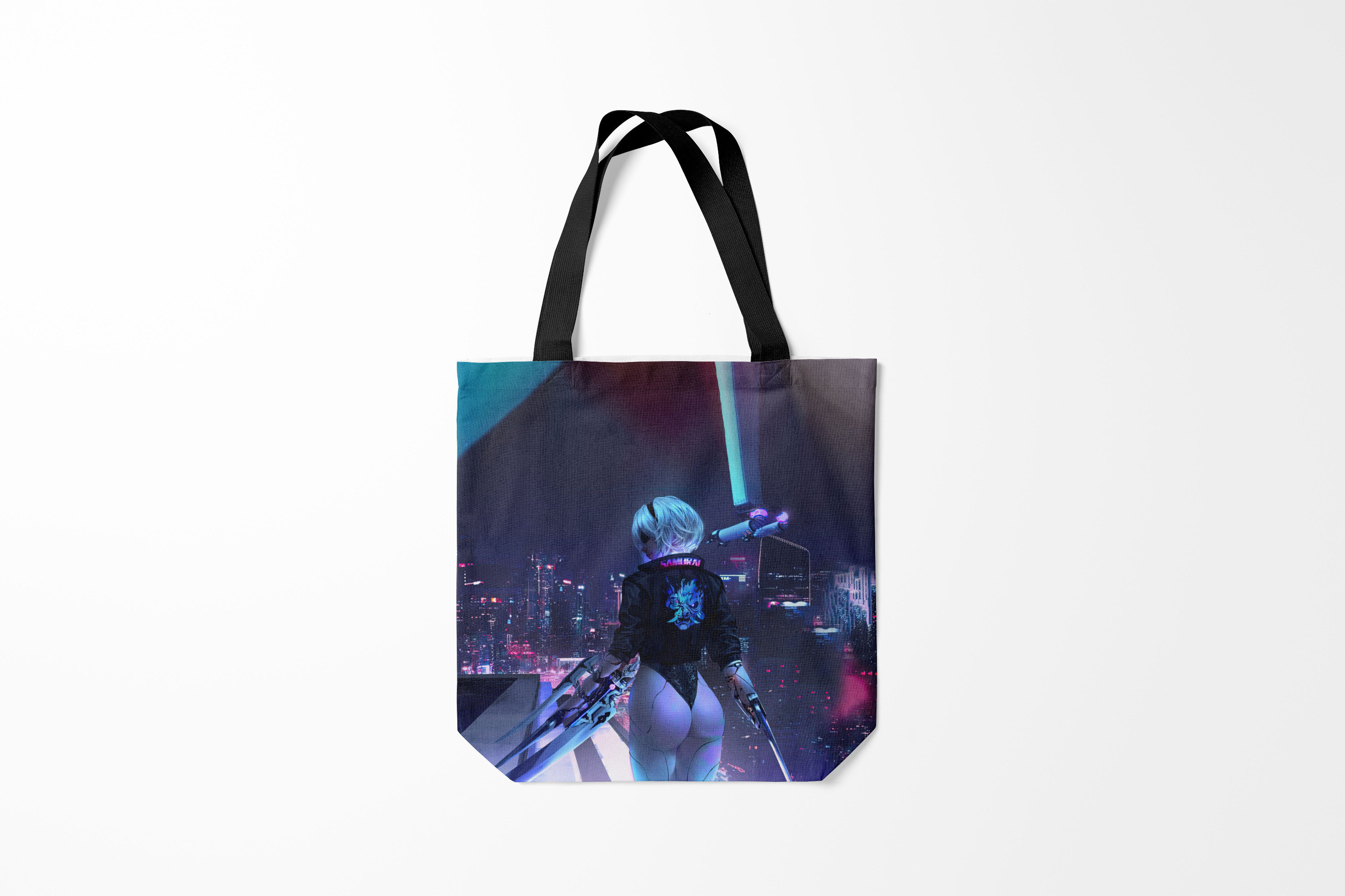 

Сумка шoппер унисекс Burnettie Nier X Cyberpunk, разноцветный, Nier X Cyberpunk