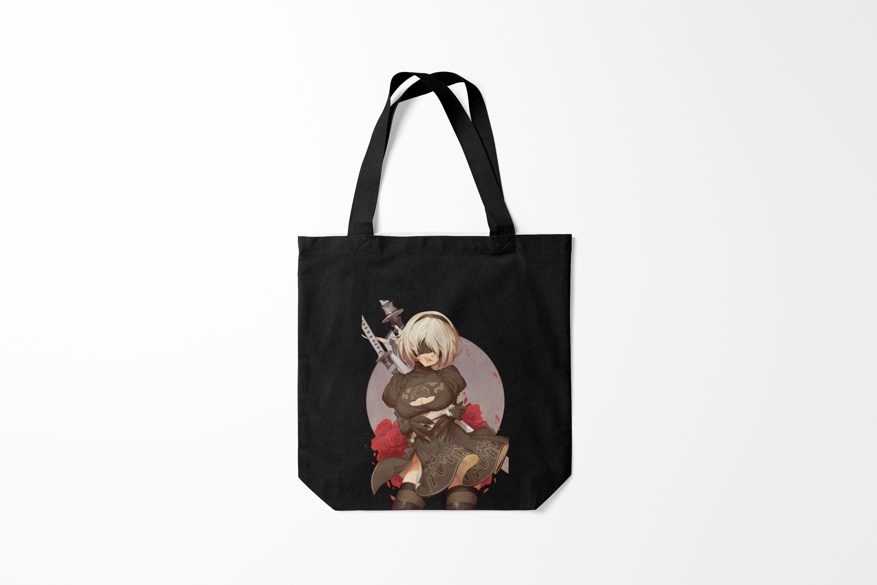 

Сумка шoппер унисекс Burnettie Nier Automata 2B, разноцветный, Nier Automata 2B