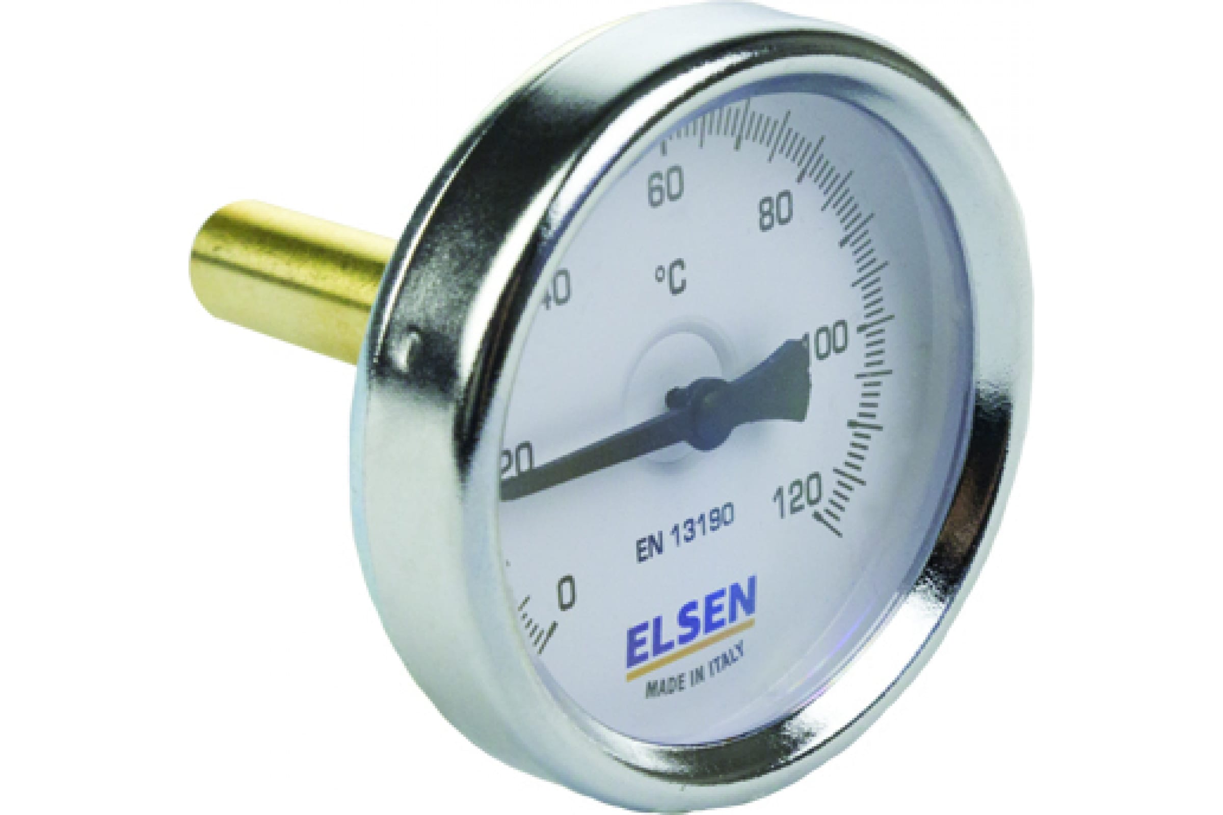 ELSEN Термометр биметаллический 63 1/2 В осевой шток-50 мм D штока 9 мм ET63.12