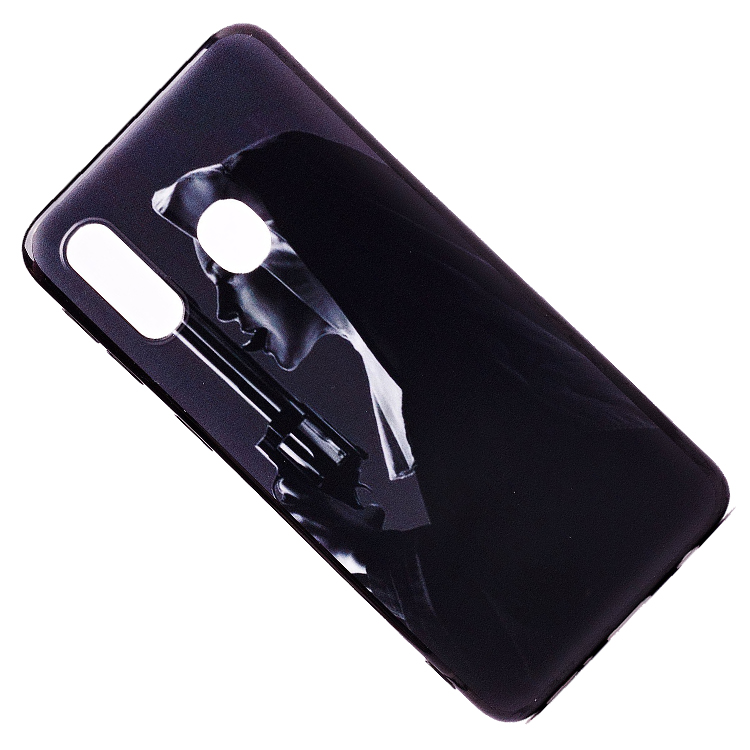 

Чехол Samsung SM-A405F (Galaxy A40) силиконовый (рис.170/007), Черный