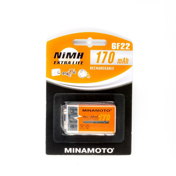 

Аккумулятор MINAMOTO 6F22/ 8.4 В/ 170 мАч/ NiMH 1 штука в блистере