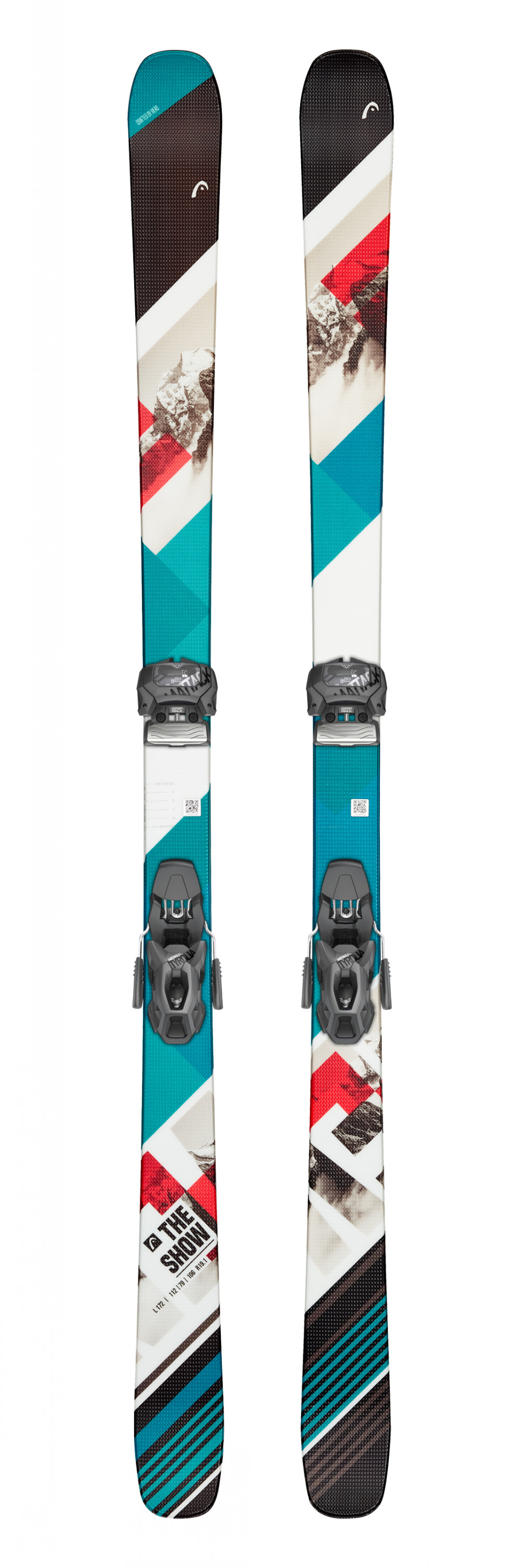 

Комплект горных лыж Head 19-20 the Snow+Attack 11 GW Brake 90 (L) black/turguoise 181, Комплект горных лыж Head 19-20 the Snow+Attack 11 GW Brake 90 (L) black/turguoise