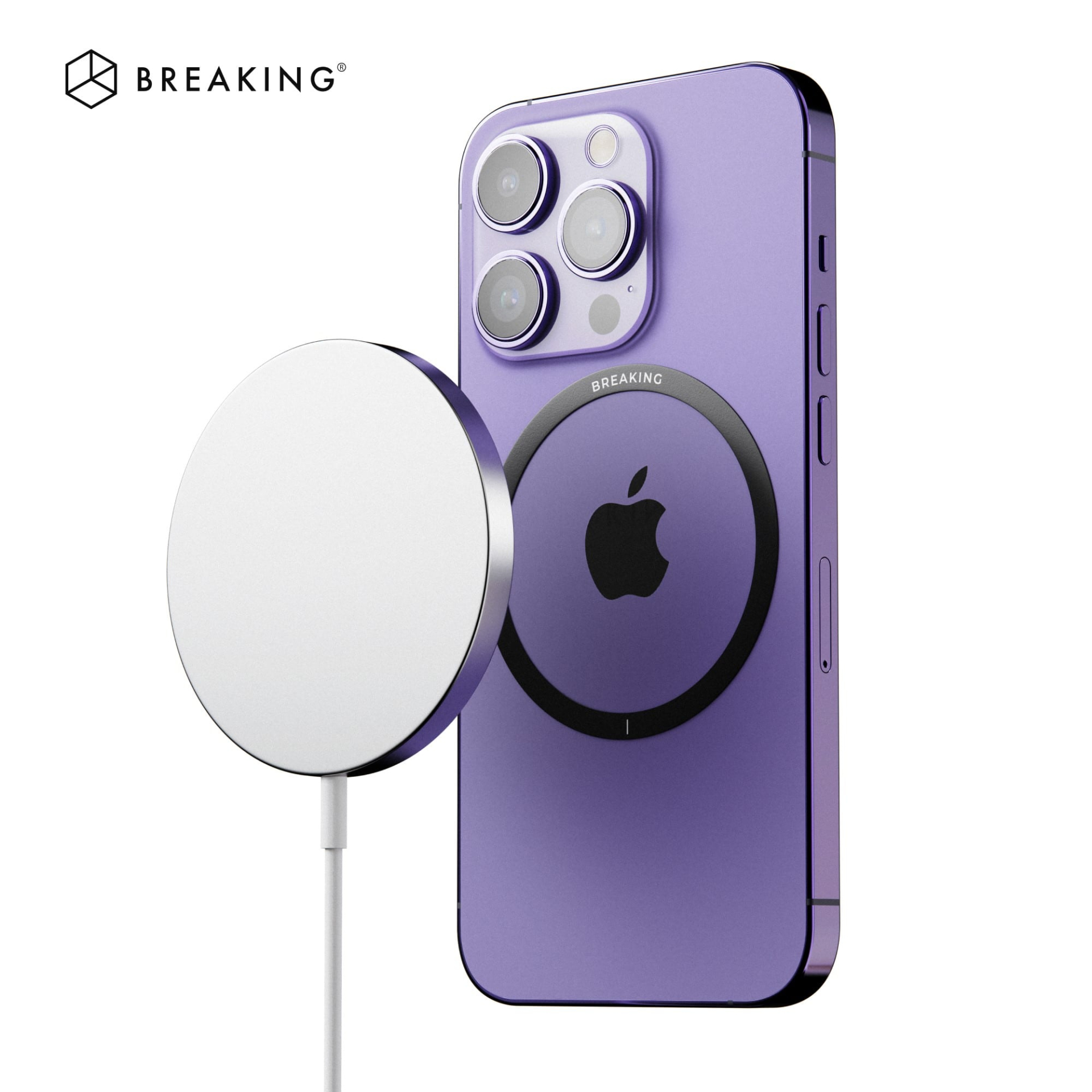 Пластина-кольцо Breaking для MagSafe (Черный)