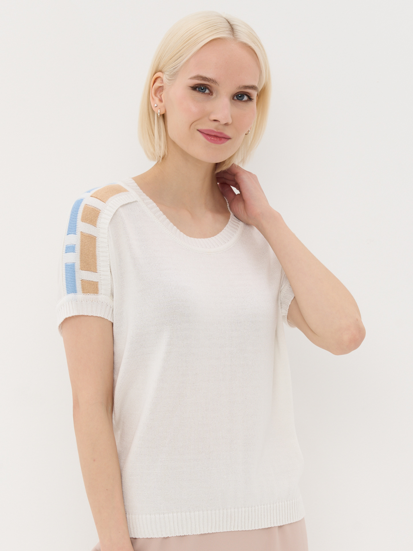 

Джемпер женский BE YOU 7231-40244 белый 50-52 RU, 7231-40244