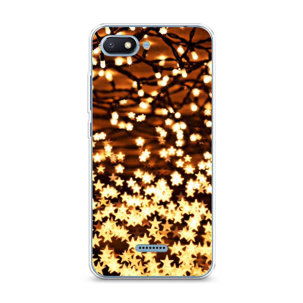 

Чехол на Xiaomi Redmi 6A "Новогодняя гирлянда", Золотистый, 34150-5
