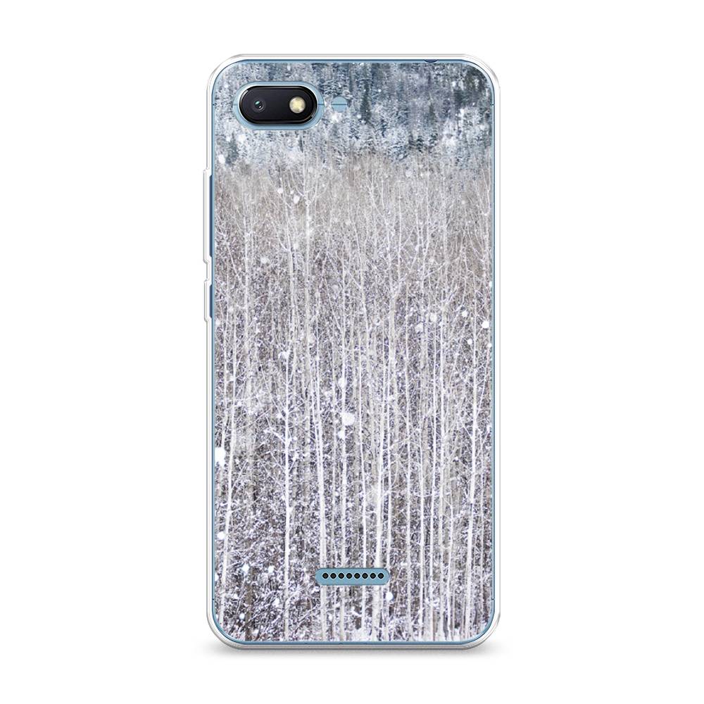 

Чехол на Xiaomi Redmi 6A "Снежный лес", Бежевый;серый;белый, 34150-5