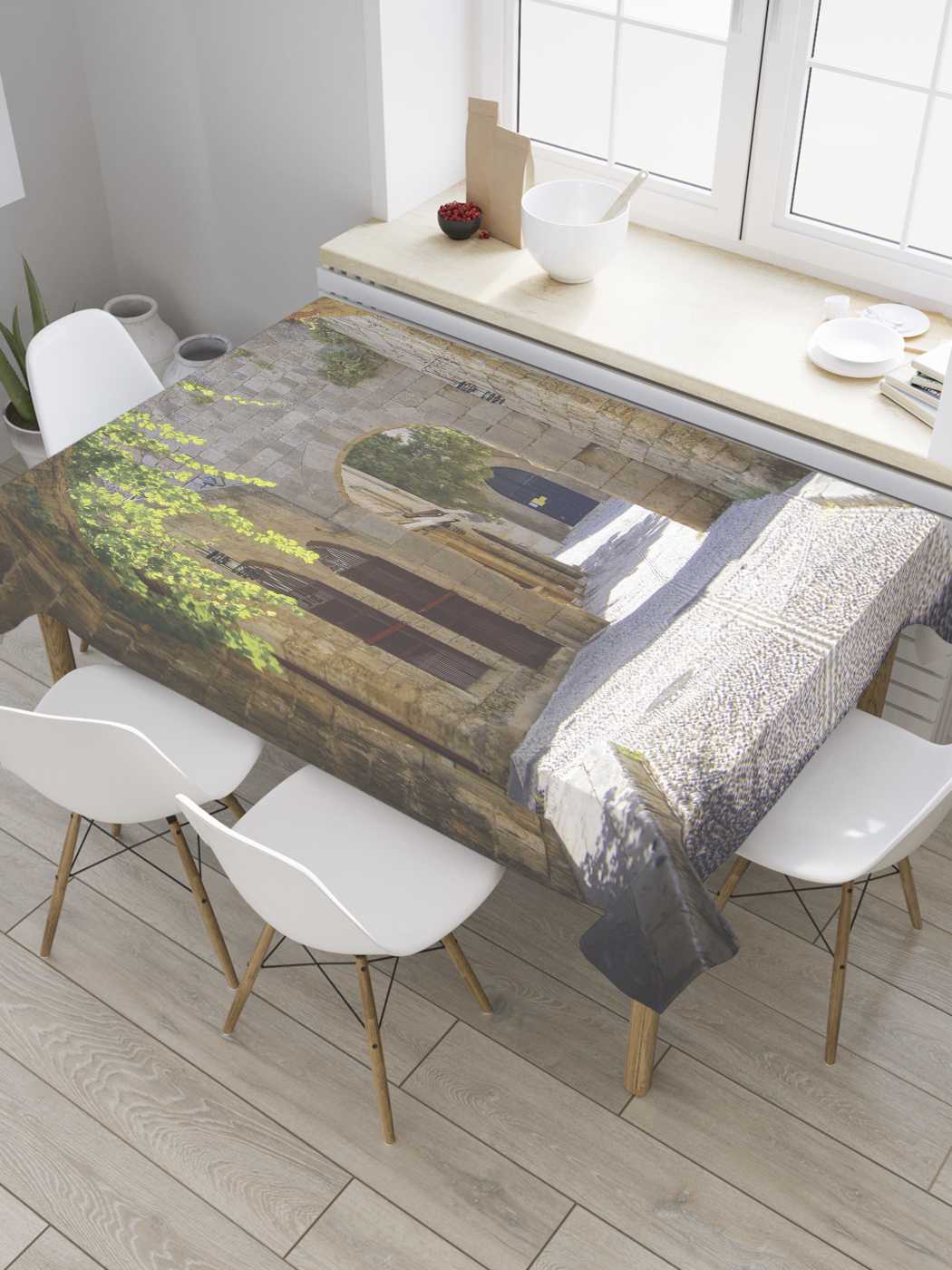 

Скатерть прямоугольная JoyArty "Каменные арки" из сатена, 120x145 см, Коричневый, Каменные арки