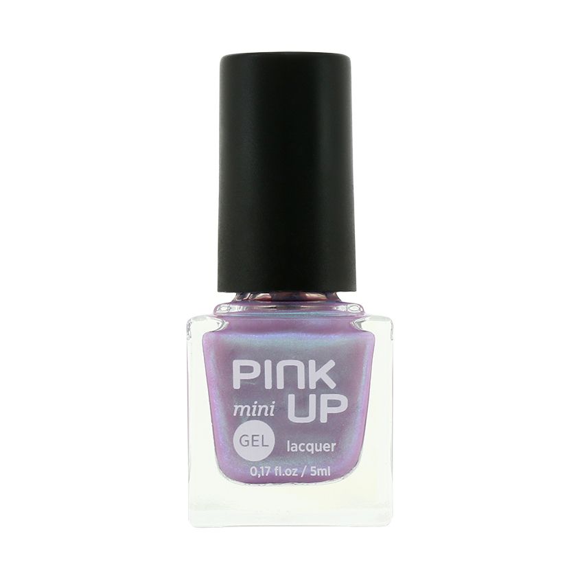 

Лак для ногтей Pink Up Mini Gel тон 91 5 мл, Серебристый