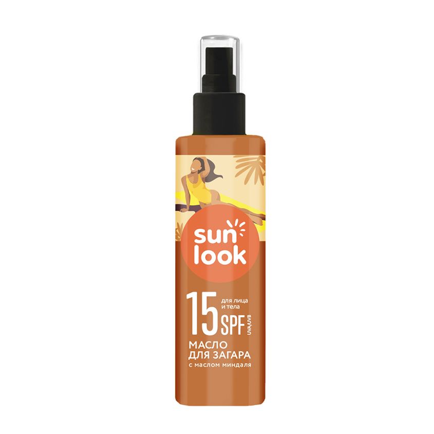 Масло для загара Sun Look 15 SPF 190 мл