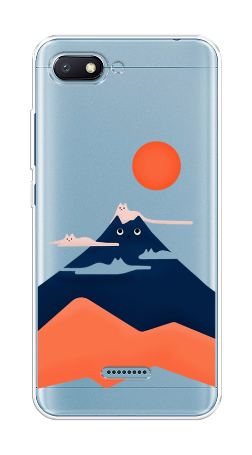 

Чехол на Xiaomi Redmi 6A "Кот-гора", Черный;оранжевый, 34150-4