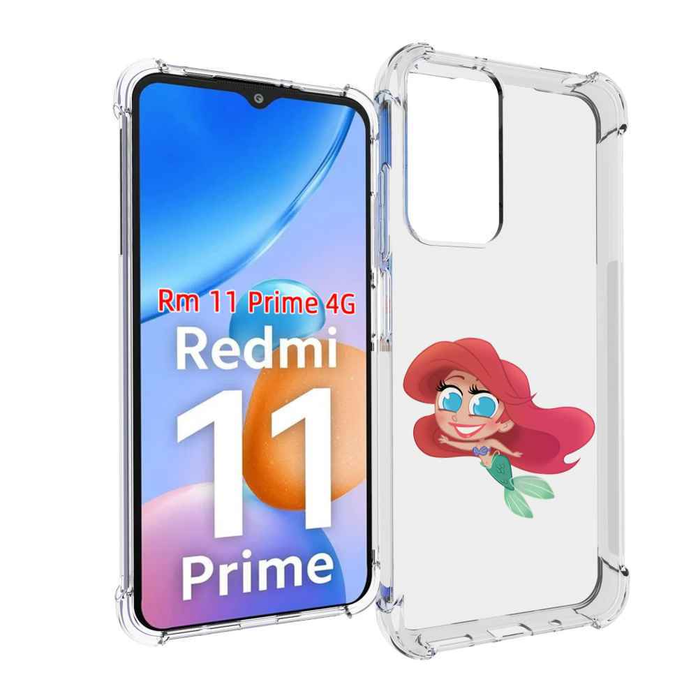 

Чехол MyPads русалка-мулатка для Xiaomi Redmi 11 Prime 4G, Прозрачный, Tocco