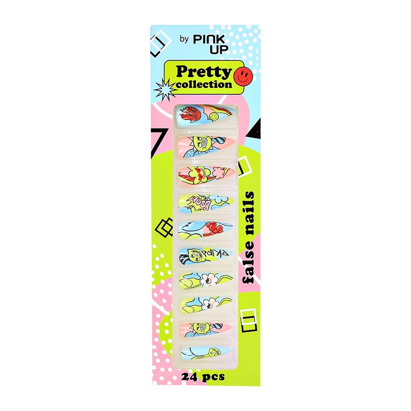 

Накладные ногти Pink Up Pretty Collection 02 24 шт, Разноцветный