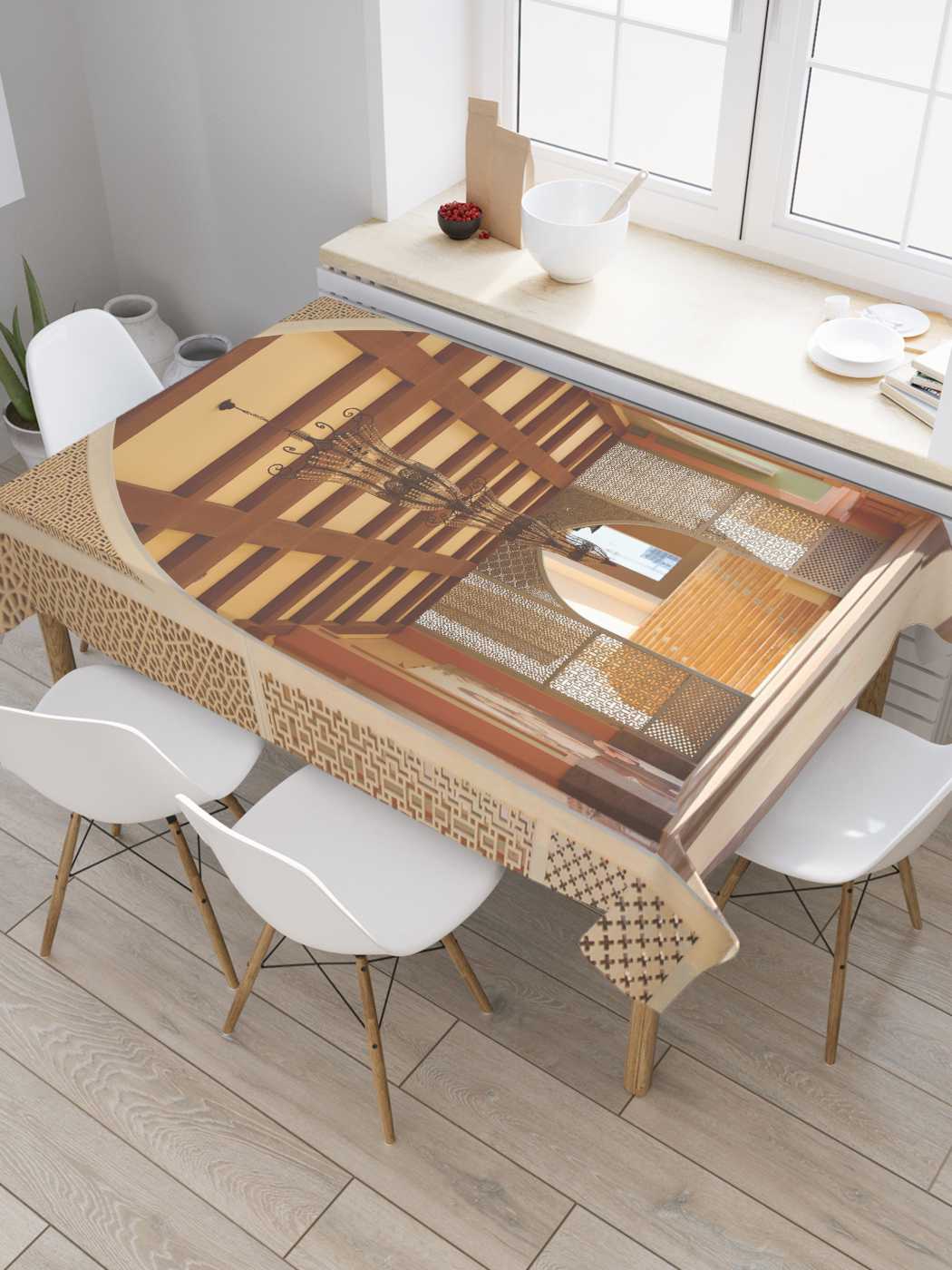 

Скатерть прямоугольная JoyArty "Традиционная аравийская архитектура" из сатена, 120x145 см, Красный, Традиционная аравийская архитектура