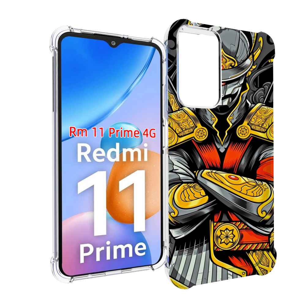 

Чехол MyPads самурай для Xiaomi Redmi 11 Prime 4G, Прозрачный, Tocco