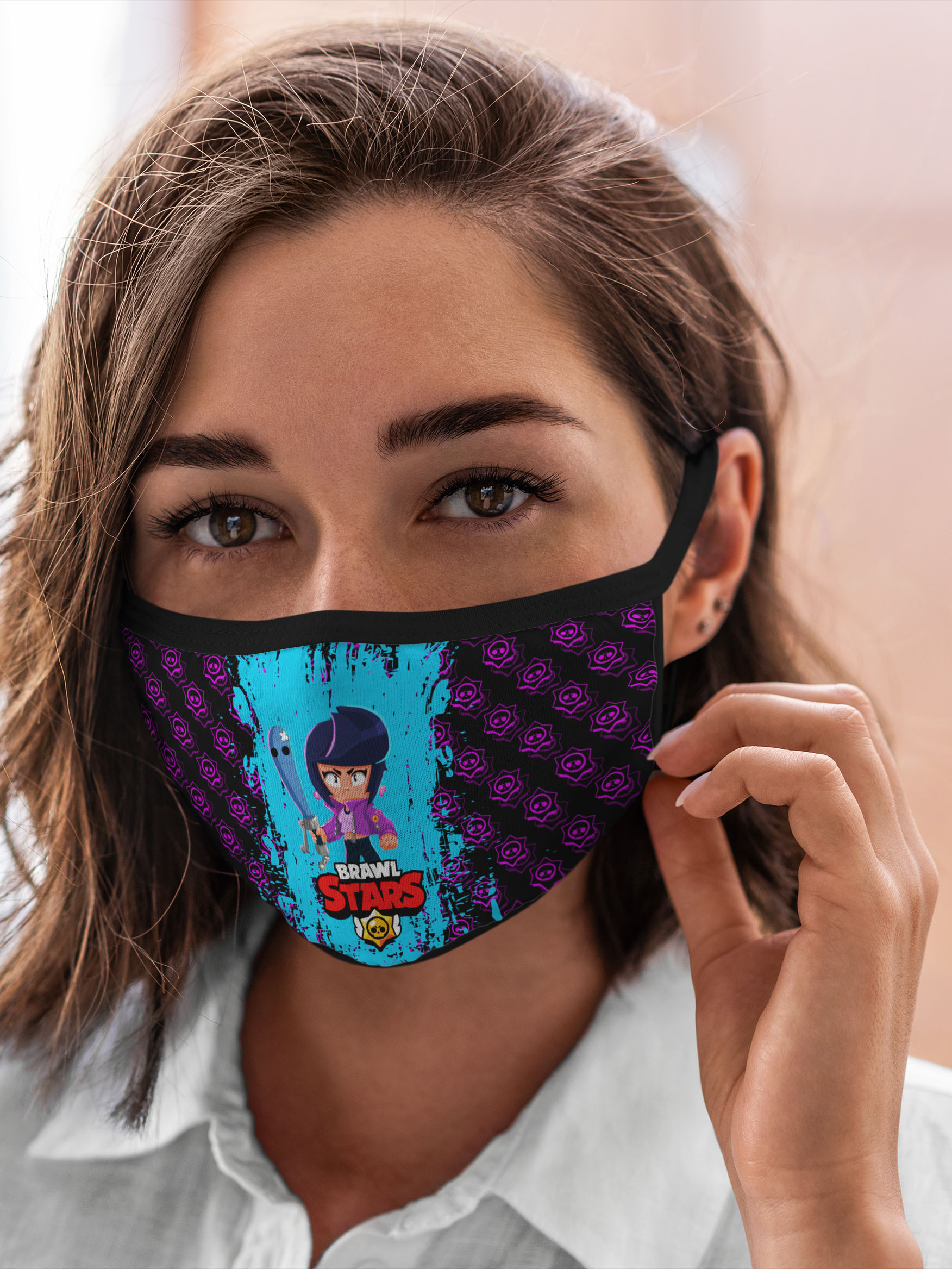 

Многоразовая маска унисекс Burnettie Brawl Stars Bibi., Разноцветный, Brawl Stars Bibi.