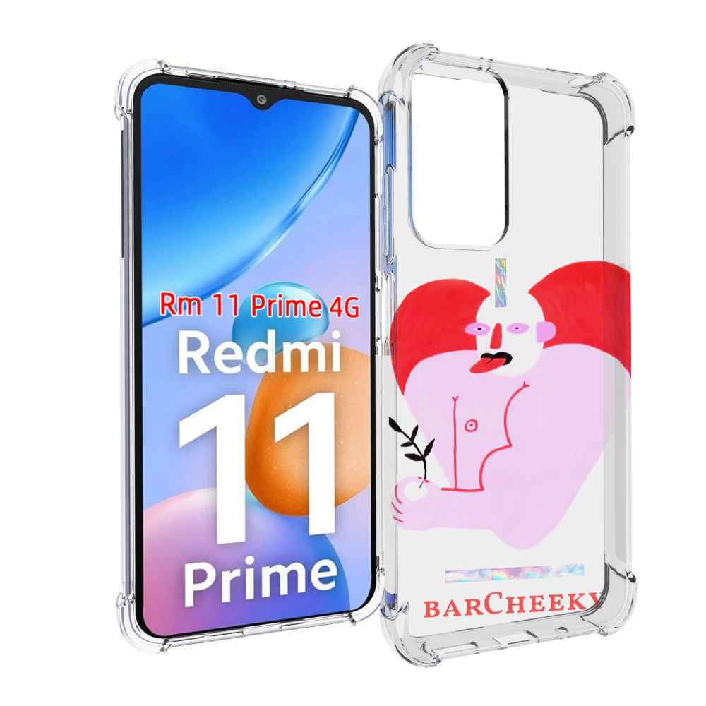 

Чехол MyPads силач в сердце женский для Xiaomi Redmi 11 Prime 4G, Прозрачный, Tocco