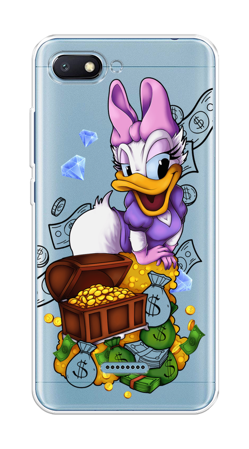 

Чехол на Xiaomi Redmi 6A "Rich Daisy Duck", Коричневый;белый;фиолетовый, 34150-6