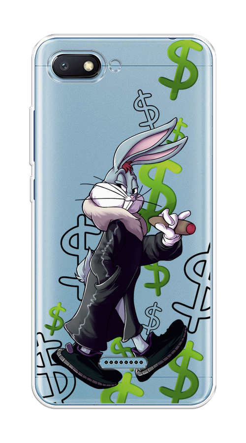 

Чехол на Xiaomi Redmi 6A "Rich Bugs Bunny", Зеленый;черный;голубой, 34150-6