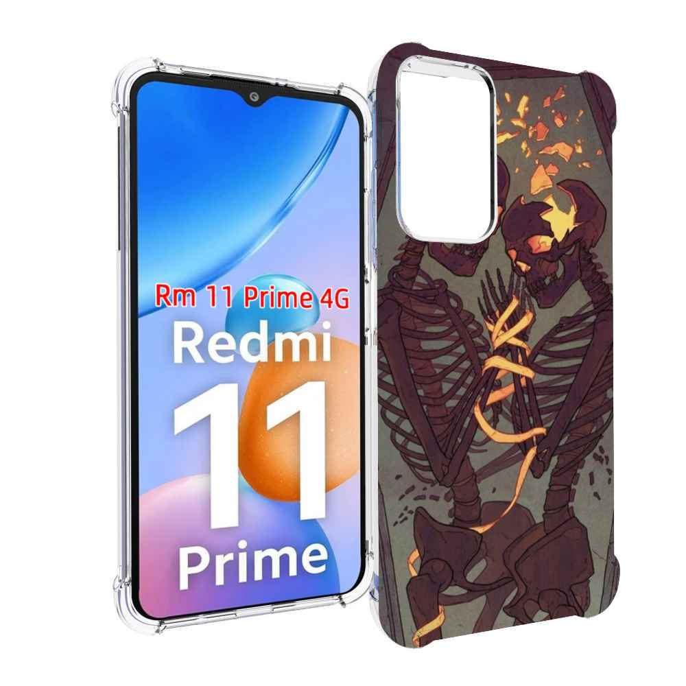 

Чехол MyPads скелеты в гробу для Xiaomi Redmi 11 Prime 4G, Прозрачный, Tocco