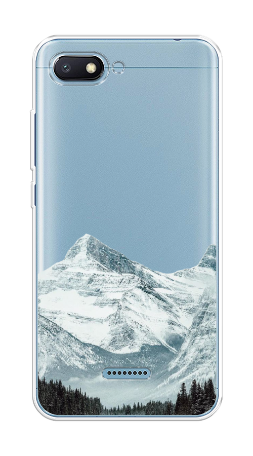 

Чехол на Xiaomi Redmi 6A "Горы арт 1", Белый;зеленый, 34150-2