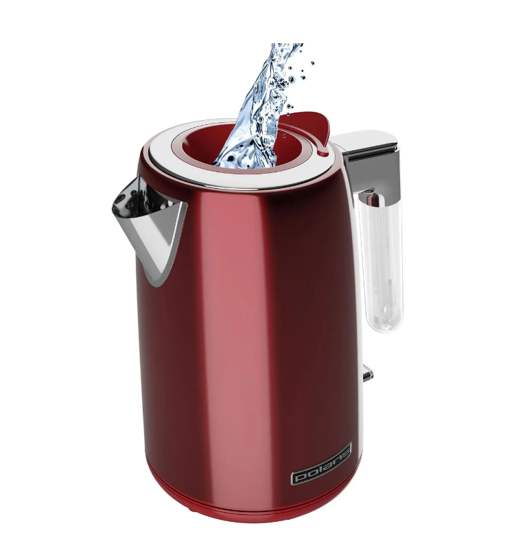 Чайник электрический Polaris PWK 1746CA Water Way Pro, красный чайник электрический polaris pwk 1746ca 1 7 л серебристый
