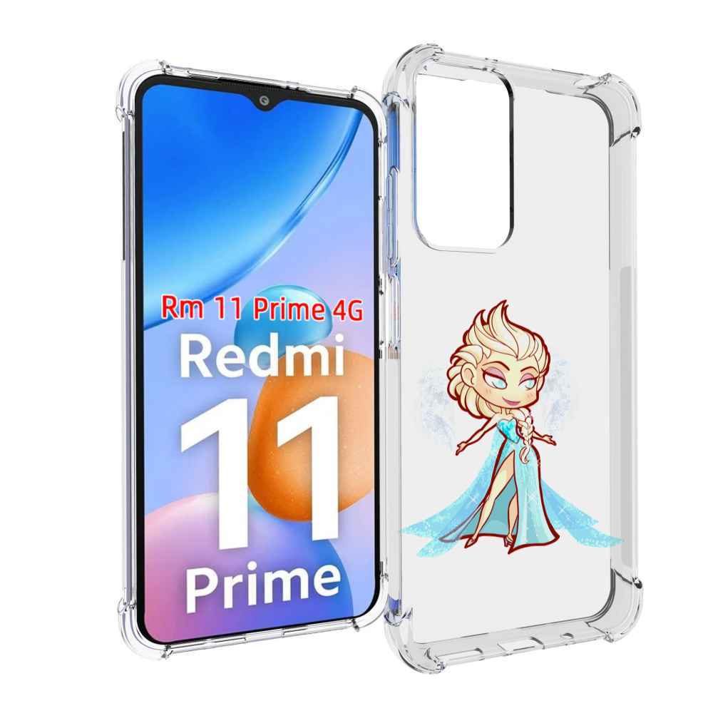 

Чехол MyPads снежная-принцесса женский для Xiaomi Redmi 11 Prime 4G, Прозрачный, Tocco