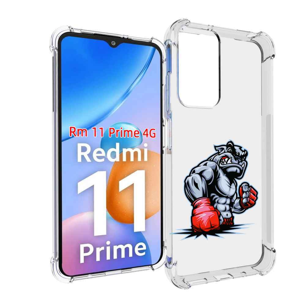 

Чехол MyPads собака-боксер для Xiaomi Redmi 11 Prime 4G, Прозрачный, Tocco
