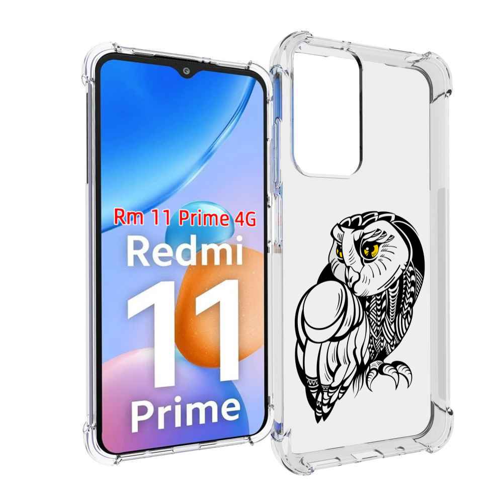 

Чехол MyPads сова-красотка для Xiaomi Redmi 11 Prime 4G, Прозрачный, Tocco