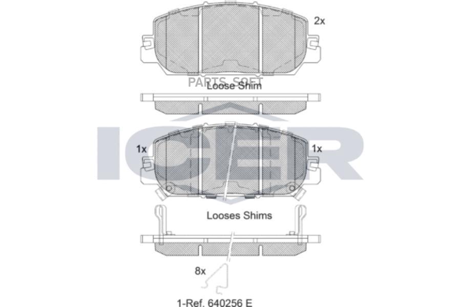 

Колодки Том.Диск. Honda Cr-V V (Rw) (12/16-) ICER 182322