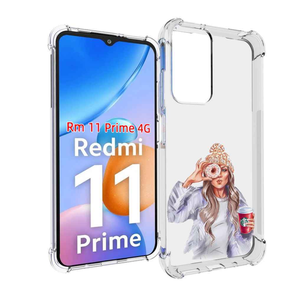 Чехол MyPads современная-девушка-в-свитере женский для Xiaomi Redmi 11 Prime 4G