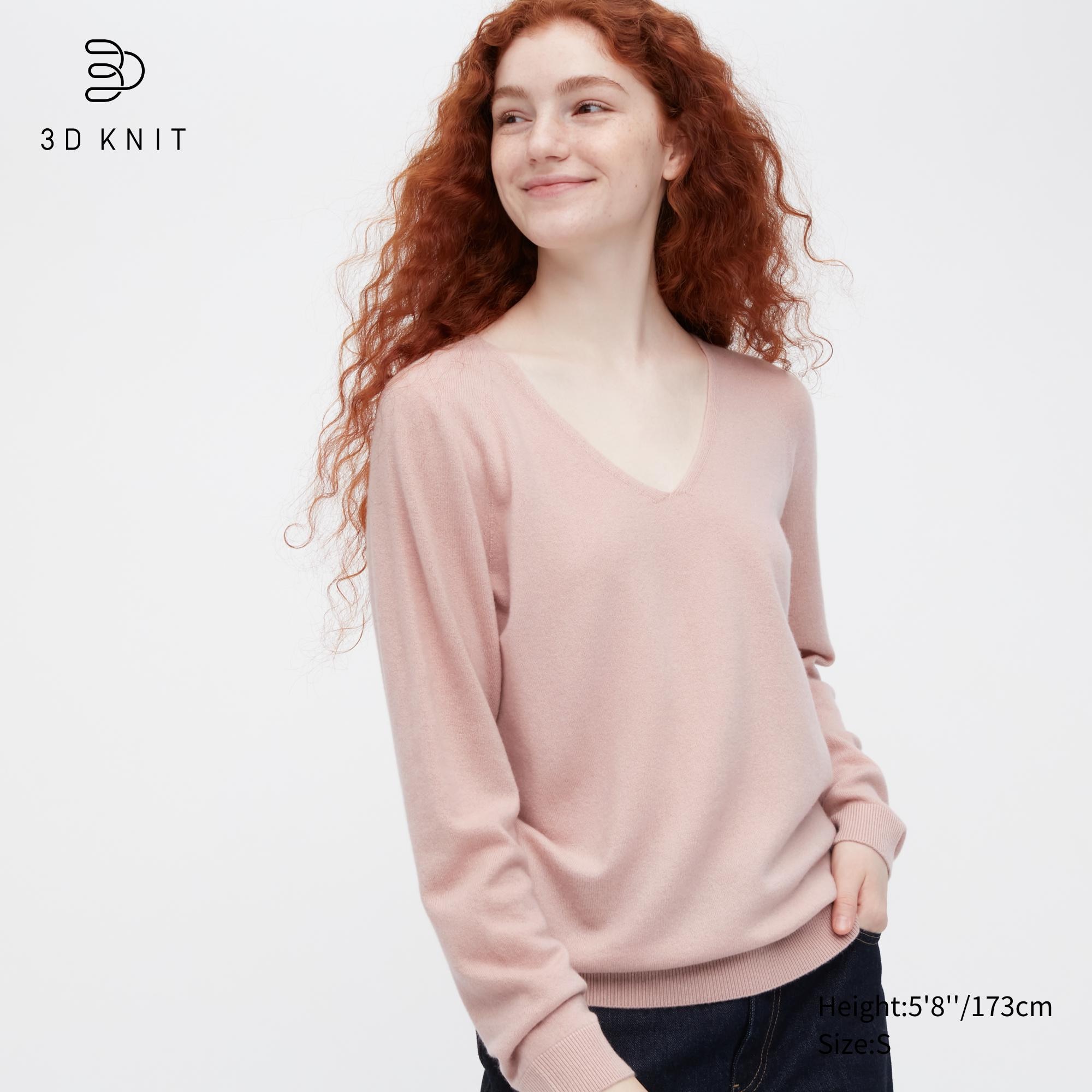 

Пуловер женский UNIQLO 450636COL10 розовый L (доставка из-за рубежа), 450636COL10