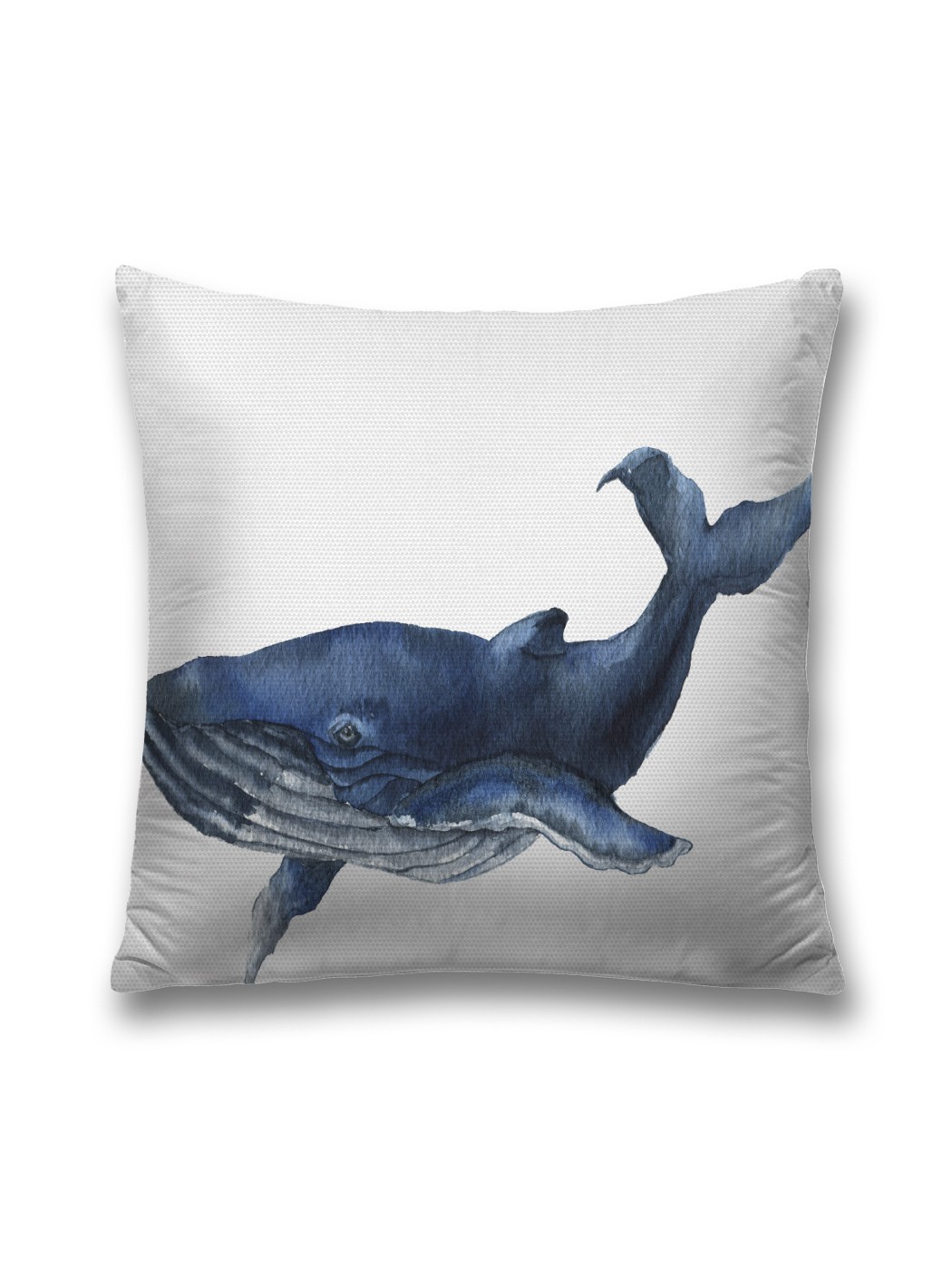 

Наволочка декоративная JoyArty "Кит изогнулся" на молнии, 45x45 см, Белый